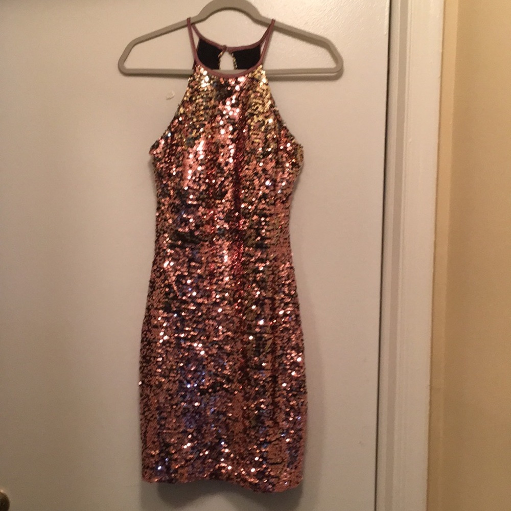 Sequin Hearts sequin dress